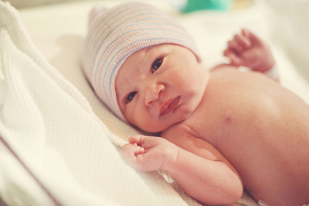 newborn baby in hospital